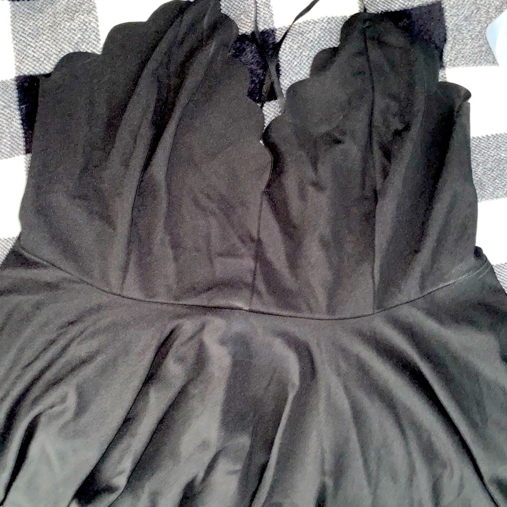 Black Peplum Tanktop